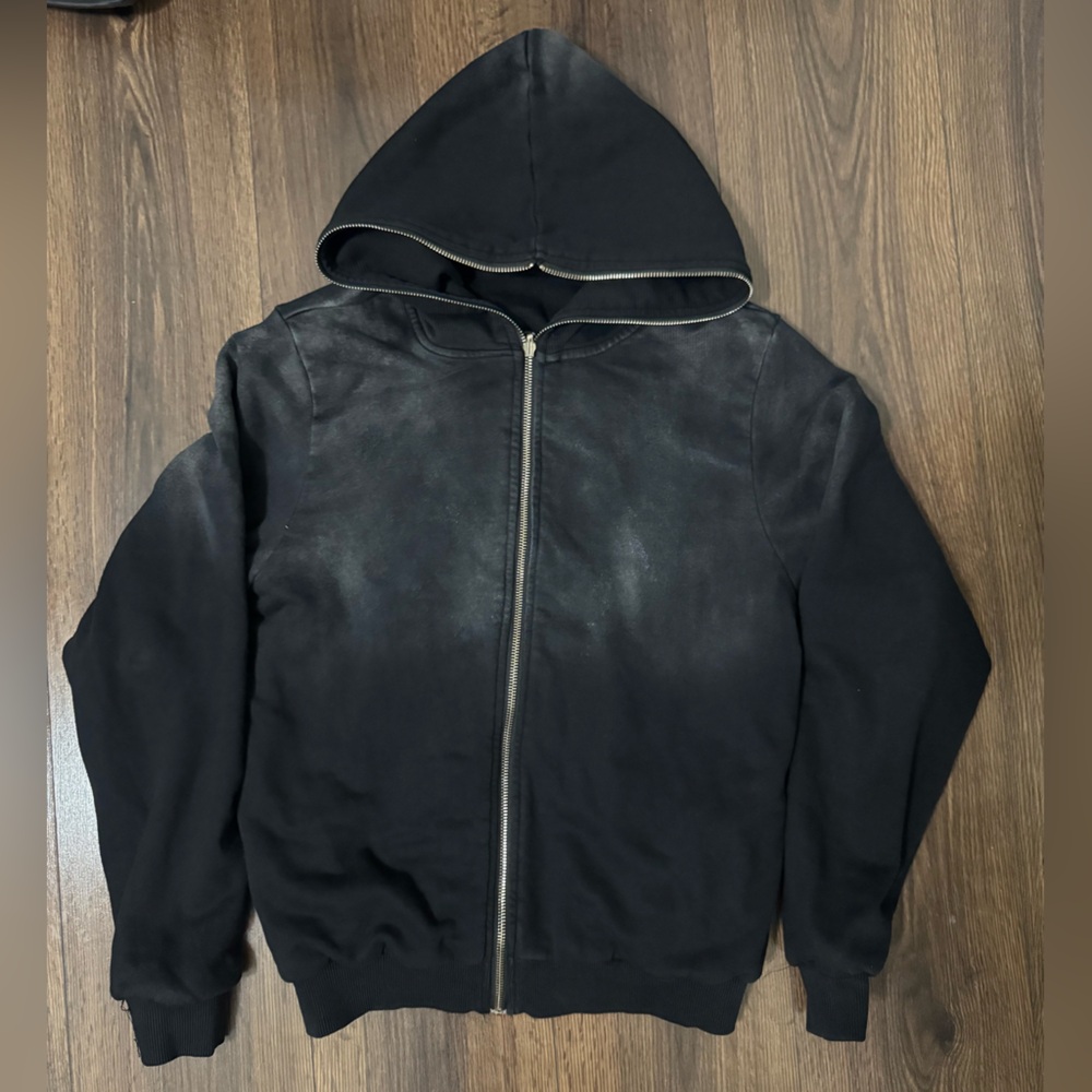 Reversible Black Zip-Up Hoodie